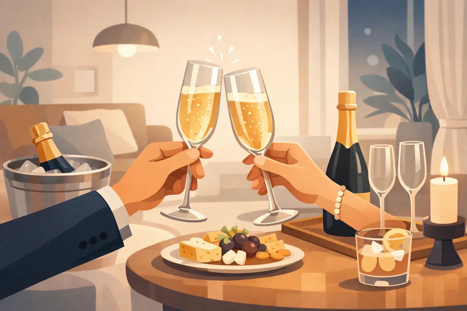 Come preparare un brindisi elegante in casa