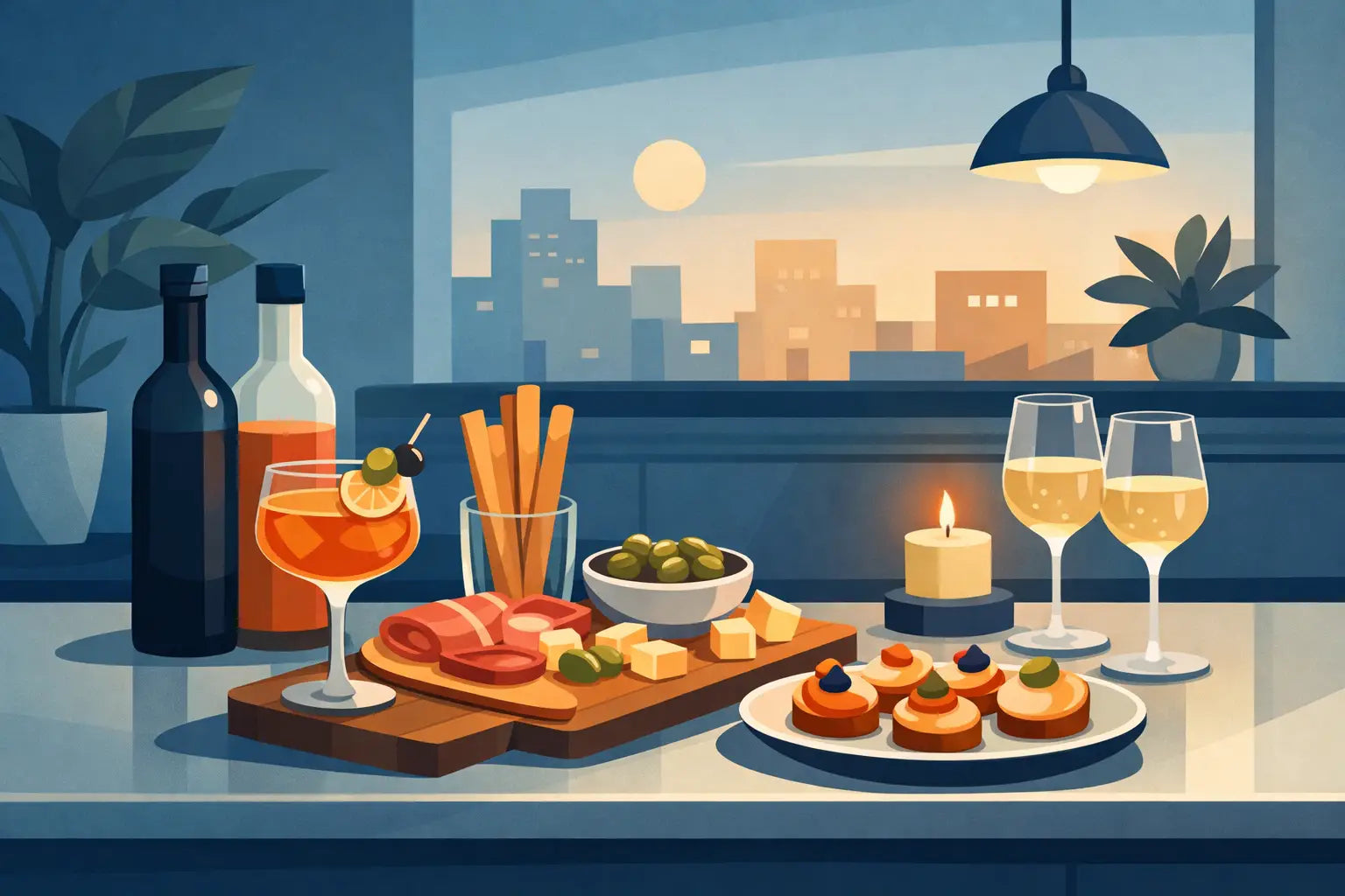 Come creare aperitivo premium domestico