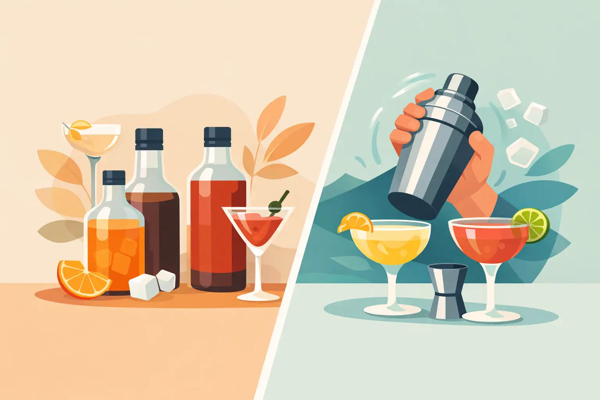 Cocktail imbottigliati versus shakerati a confronto