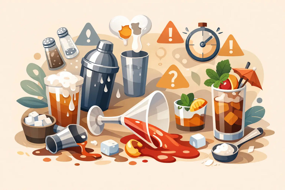 10 errori comuni nei cocktail fatti in casa