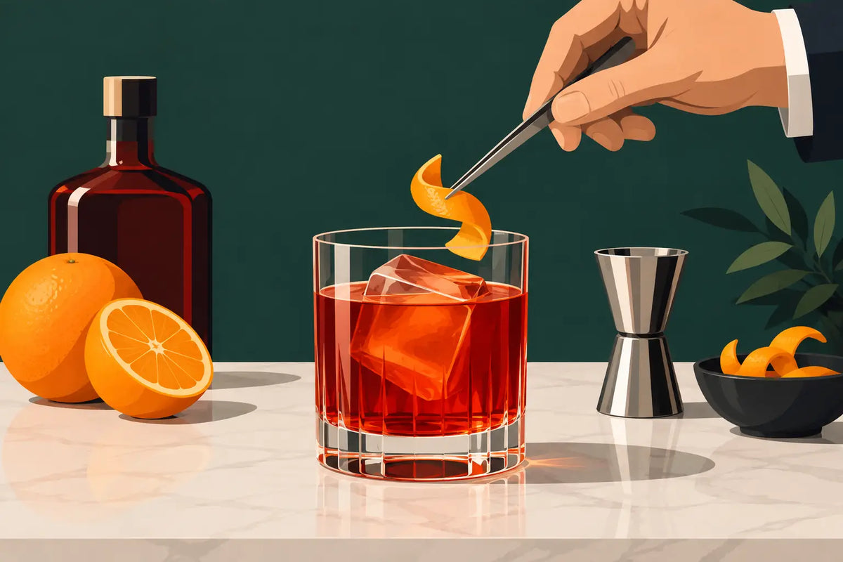 Come guarnire un Negroni con stile e precisione