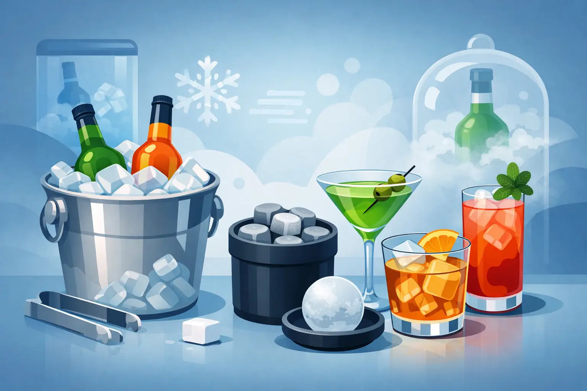 Come raffreddare bottiglie cocktail senza annacquare