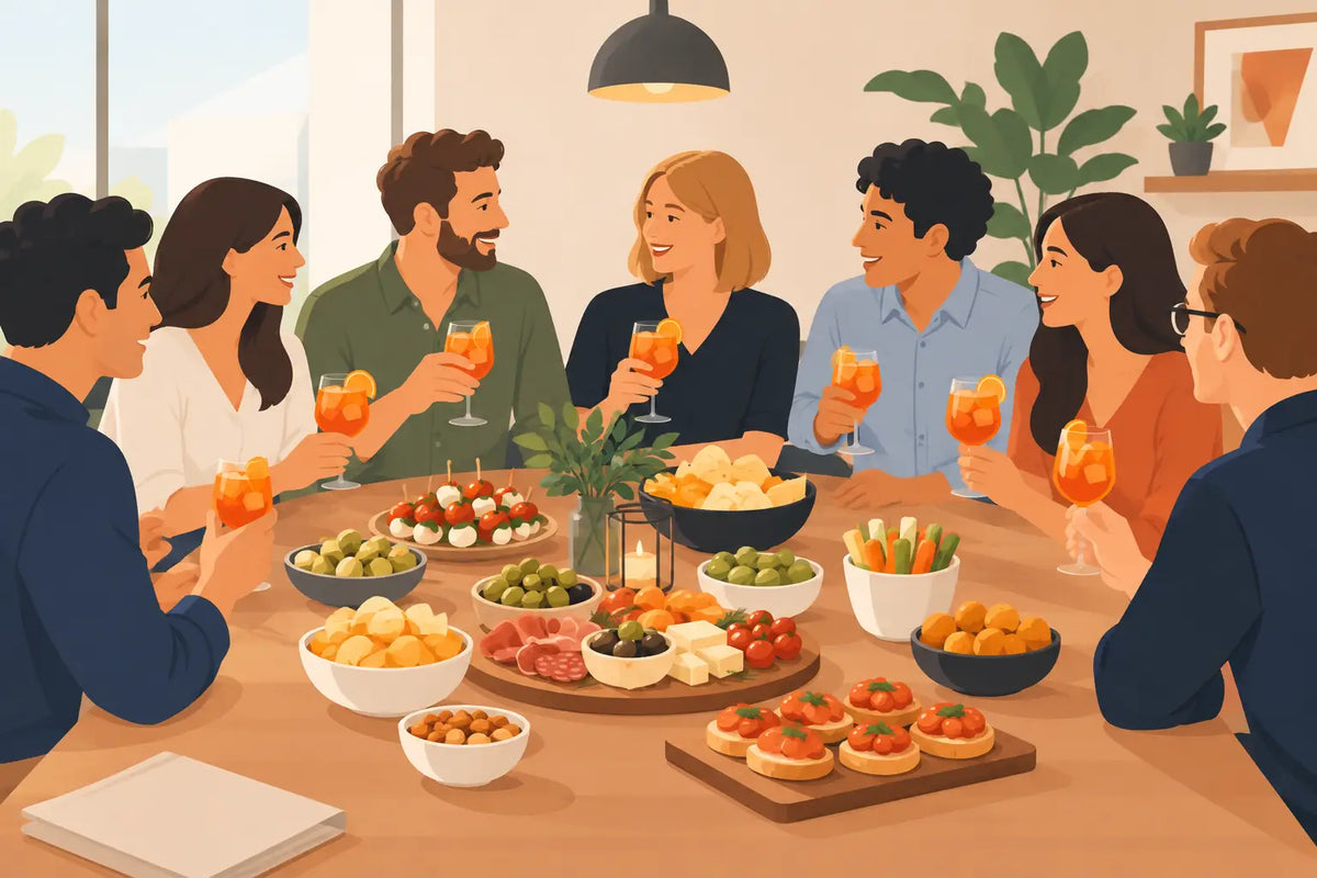 Aperitivo casalingo per otto persone ben fatto