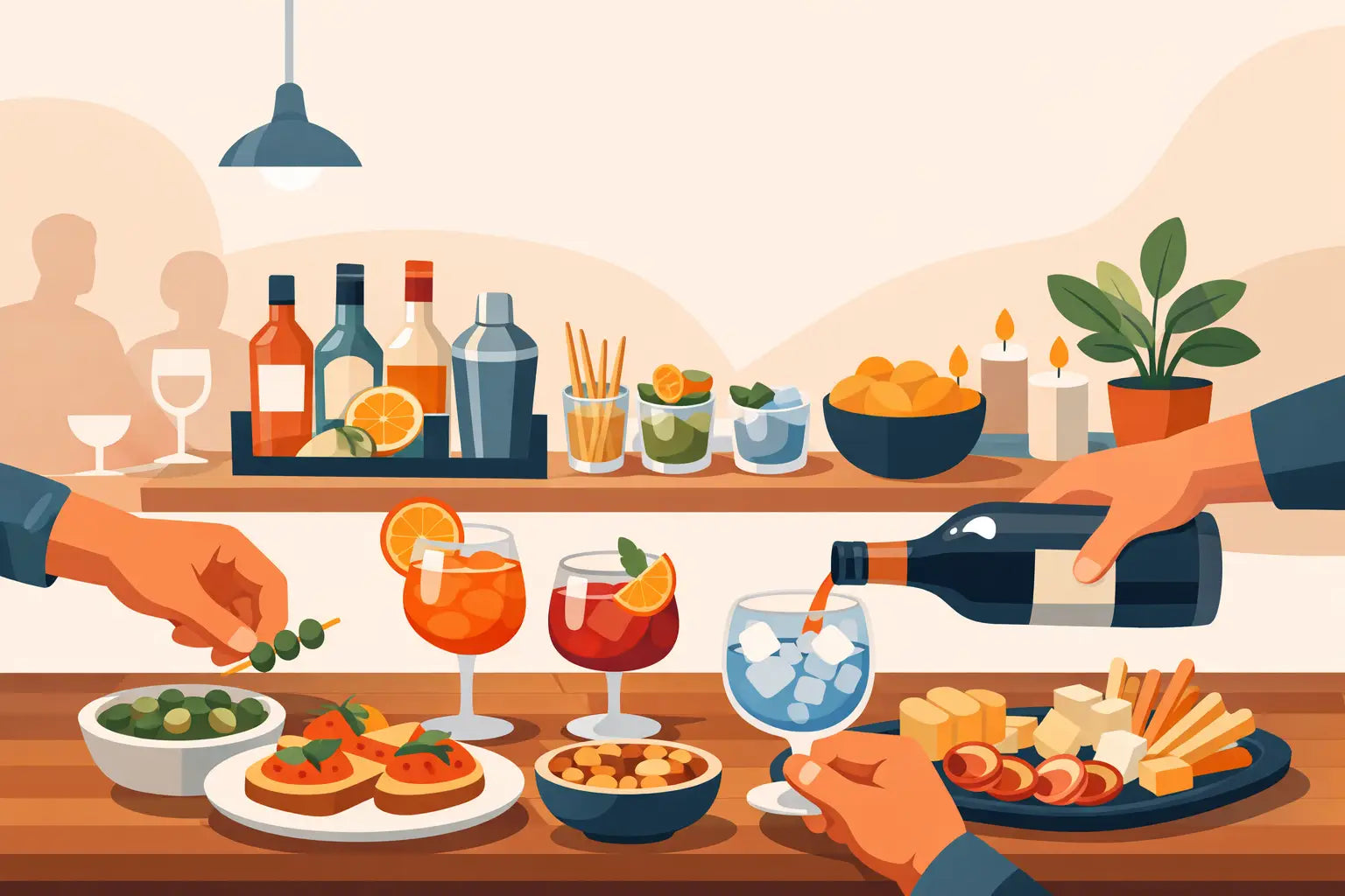 Come organizzare aperitivo senza bartender