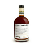Boulevardier cocktail pronto da bere, con whiskey bourbon e vermouth, ideale per mixology italiana a casa