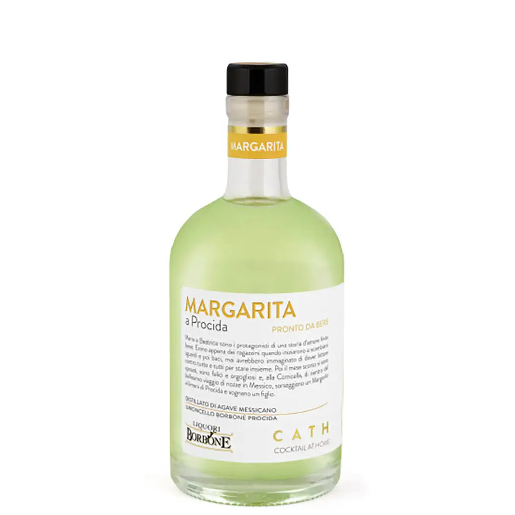 Margarita a Procida pronto da bere, cocktail italiano con distillato di agave messicano e liquori premium